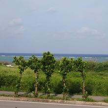 お店の駐車場付近からの景色