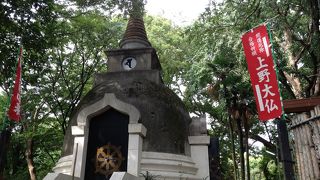 上野の大仏さん。。