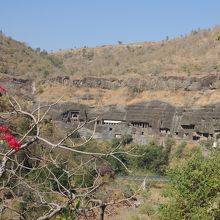 アジャンター石窟遠景