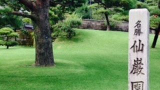 桜島が見える素晴らしい庭園