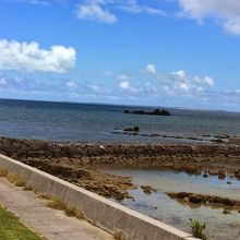 海人公園に面する海。