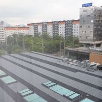 511号室からの眺め、駅前広場方向を望む