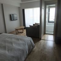 ベッドをハリウッドタイプのようにくっつけてもらいました