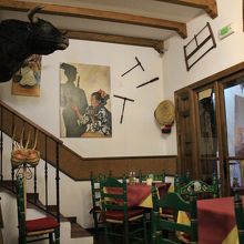 牛の飾りなど雰囲気がある