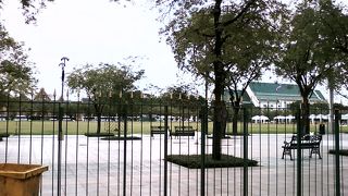 いつもデモの舞台となる中心地