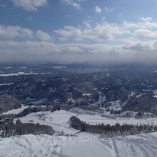 スキー場上からの眺め