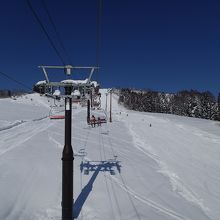 ペガサスゲレンデ。非圧雪のところいっぱい。