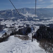 オリオンゲレンデの上級コース、馬の背コース。