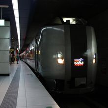 新千歳空港にて撮影　札幌から特急カムイ旭川行に