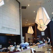 開放的な空間でした