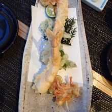 有頭海老の天ぷら