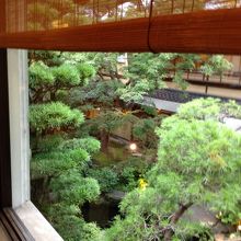 席から見える庭園
