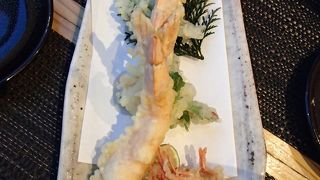 見晴らしの良い景色と美味しい天ぷら料理