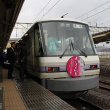 この列車が角館行　大館停車中