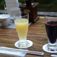 森のカフェのジュース