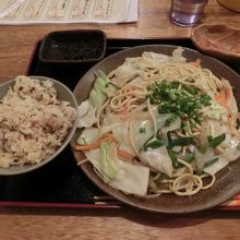 塩焼きすばセット。