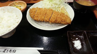 塩で食べる豚カツ