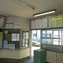 駅の中はこんな感じ。昭和的な雰囲気。