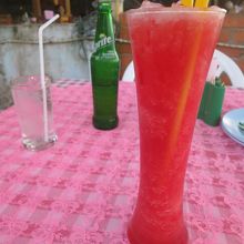 またスイカジュース☆これが美味しいんだ♪