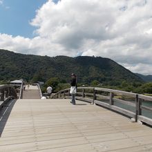 遠く山頂に岩国城