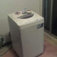 ベランダの洗濯機