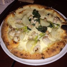 鯛と蕪のピザです