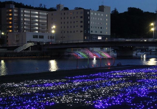 涼やかな光に癒される網走サマーイルミネーション