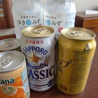 ビール・ジュース・お水のサービス