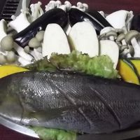 鉄板焼きだけで満腹です