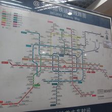 地下鉄路線図（2013年3月当時、さらに延伸あり）