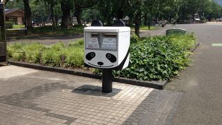 上野動物園の前です