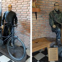 教会に入ってすぐの所には、郷土資料館的に人物の紹介像も。