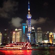 上海の夜景がパノラマで楽しめる^^