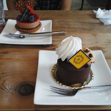 デザートのケーキ（ドリンク付）