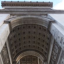 下から見上げた凱旋門