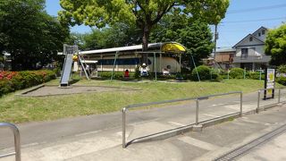 新幹線のある公園