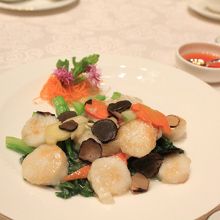 ホタテ貝の炒め物