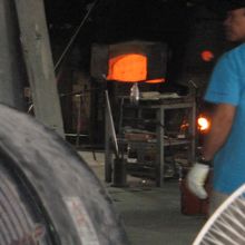 汗だくで仕事をしていました