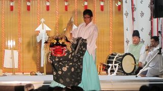 例大祭では檜山神楽