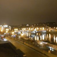 ぼやけていますが、ヴルタバ川