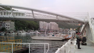 船からの美しい夕日