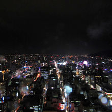 展望室からの風景。