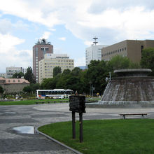 公園途中の風景。