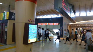 改札の中にあります