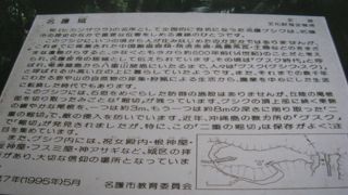 石垣などお城の遺構はありません