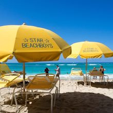 にぎやかなクヒオビーチに到着です