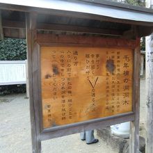 輪くぐりの案内板。