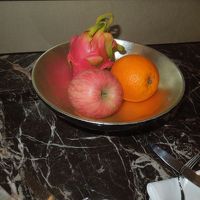 サービスのフルーツもオシャレ！