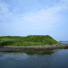 温根元漁港から。