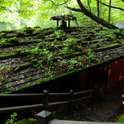 白骨温泉のシンボル